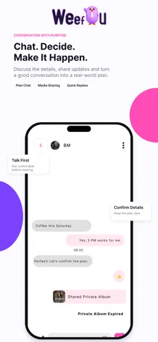Chat with purpose, then confirm the details.